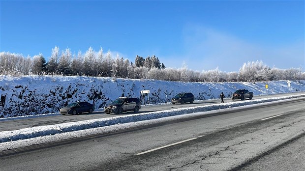 Opération policière en cours en Beauce