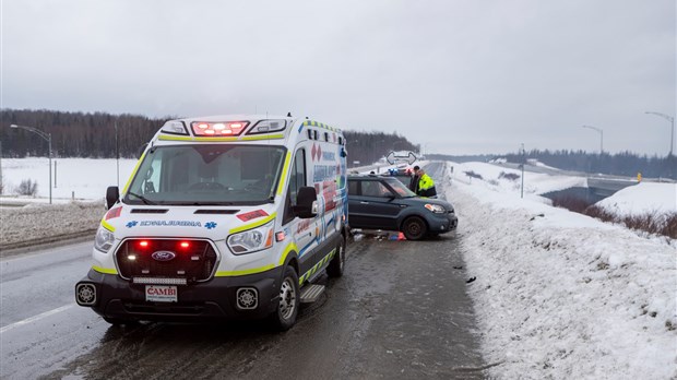 Accident sur l'autoroute 73 ce matin