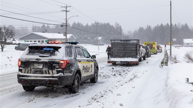 Un accident impliquant trois véhicules à Saint-Georges