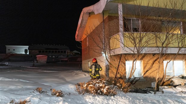 Intervention des pompiers à Beauceville hier soir