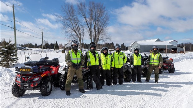 La Sûreté du Québec était sur les sentiers de motoneige et de quad