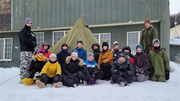 L'Escadron 881 de Saint-Joseph-de-Beauce en survie hivernale