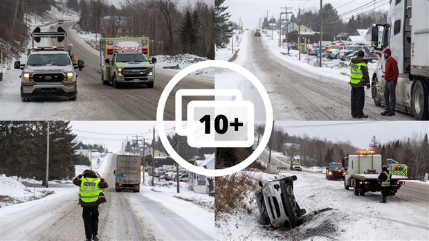 La pluie verglaçante a créée quelques tracas sur les routes de la Beauce