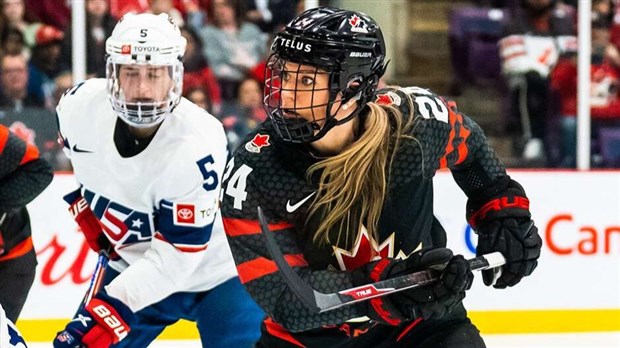 Hockey féminin: le Canada se défait des États-Unis