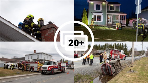 Les pompiers étaient de sortie en fin de semaine