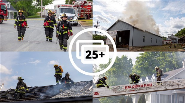 Saint-Frédéric: incendie dans un garage en construction