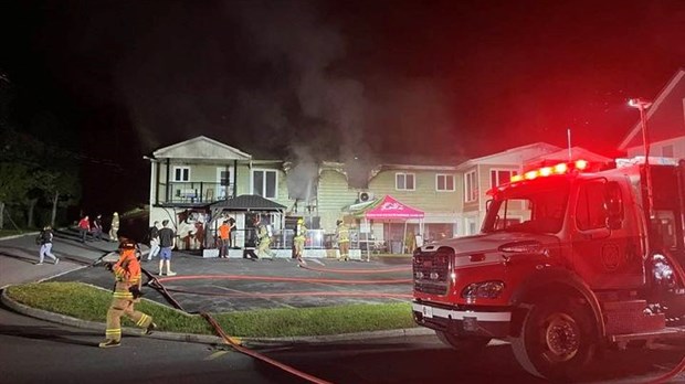 Incendie cette nuit à Saint-Côme Linière