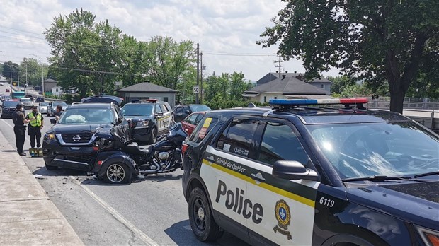 Accident à Saint-Georges: un motocycliste blessé sérieusement