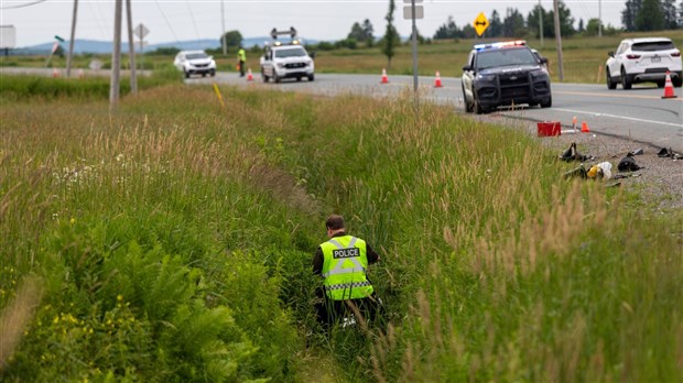 Accident à Saint-Frédéric: le motocycliste dans un état critique