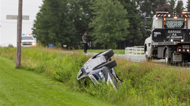 Sortie de route à Saint-Éphrem-de-Beauce