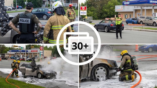 Un incendie de véhicule à Sainte-Marie