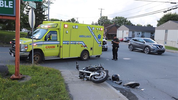 Accident sur le boulevard Dionne à Saint-Georges