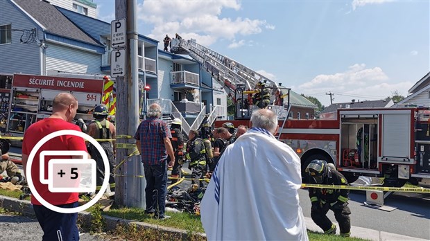 Incendie dans un édifice à logements