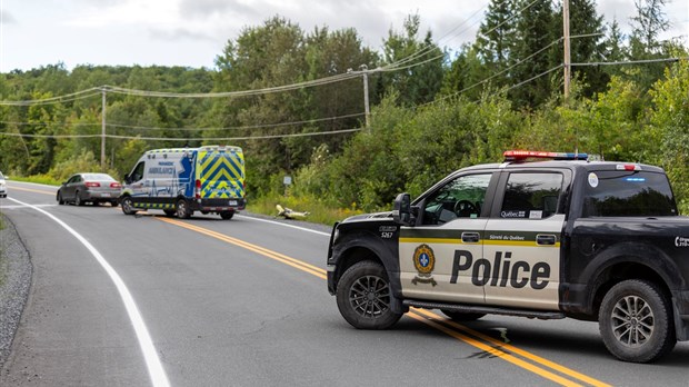 Accident mortel impliquant une moto à Saint-Benjamin