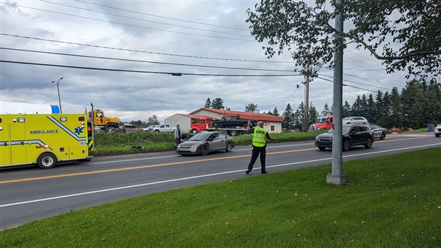 Accident sur le boulevard Dionne à Saint-Georges