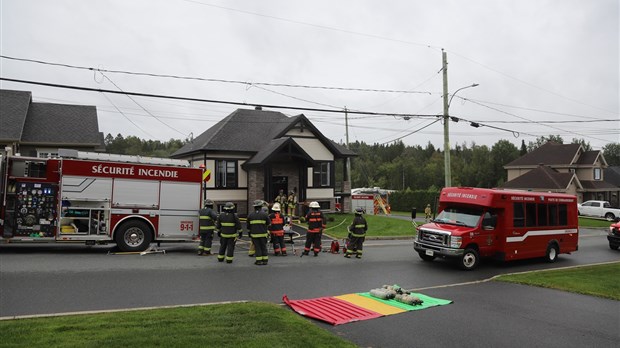 Intervention des pompiers de Saint-Georges sur la 129e rue