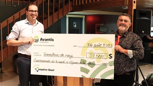 Avantis Coopérative remet 52 500 $ en région