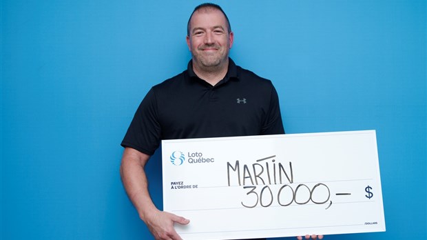 Un lot de 30 000 $ pour Martin Pelletier