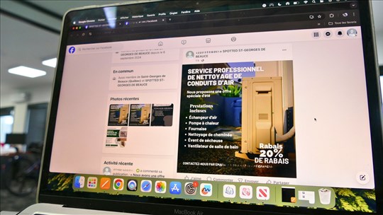 Arnaques sur Facebook : ces faux services de nettoyage qui ciblent les résidents de la Beauce