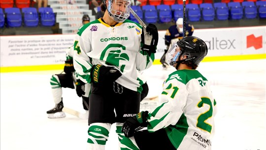 Hockey : les Condors triomphent face à Longueuil grâce à un but en fin de match