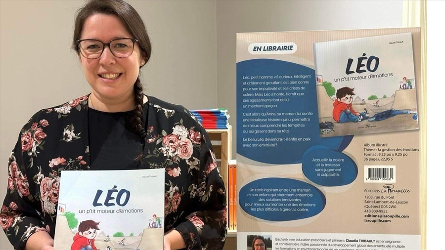 Claudia Thibault publie « Léo, un p'tit moteur d'émotions »