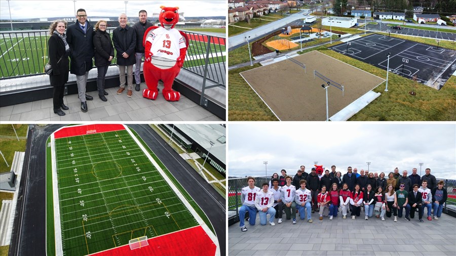 La Polyvalente de Saint-Georges inaugure sa nouvelle piste d’athlétisme et ses plateaux sportifs