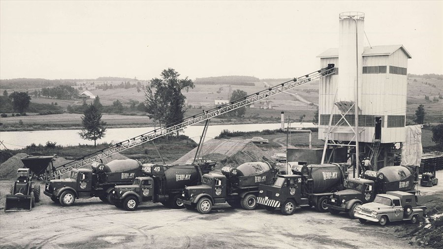 Les Ready-Mix de Kennebec Construction au siècle dernier