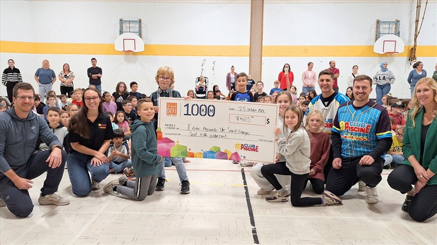 Don de 7 465 $ à l’école Aquarelle de Saint-Georges