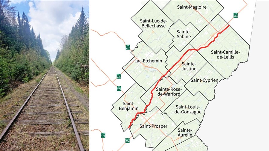 Un projet récréatif sur l’emprise ferroviaire des Etchemins