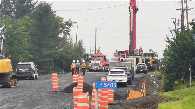 Route 173 à Notre-Dame-des-Pins: le remplacement du ponceau progresse bien