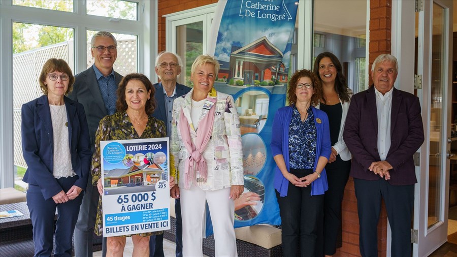 Gérald Dupuis président d'honneur de la 33e loterie annuelle de la Maison Catherine de Longpré