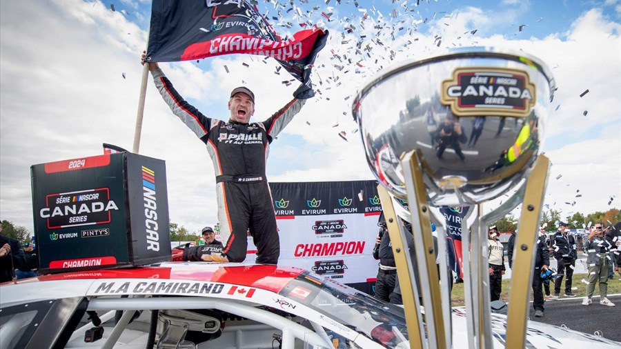 Antoine Camirand est Champion 2024 de la série NASCAR Canada