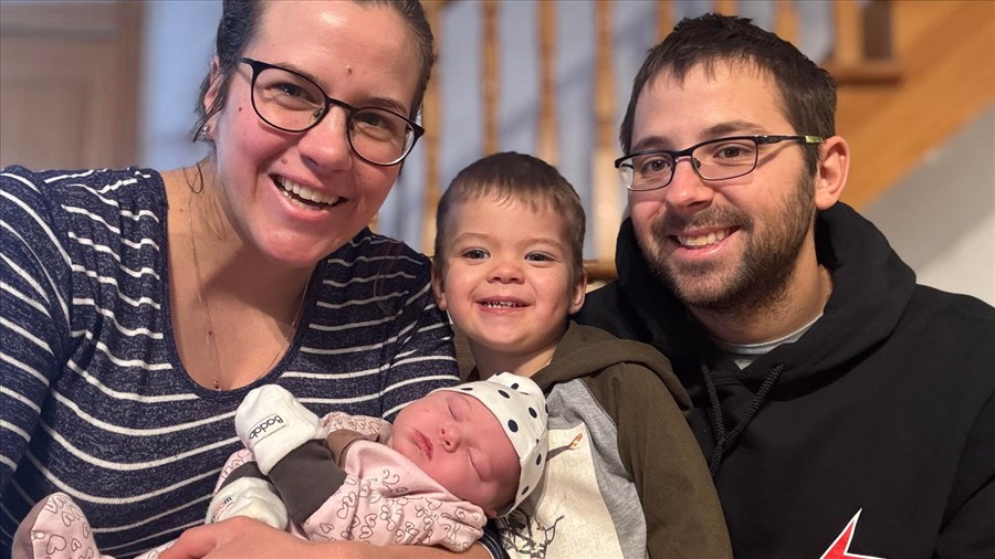 Lauralie est le premier bébé de l'année en Chaudière-Appalaches