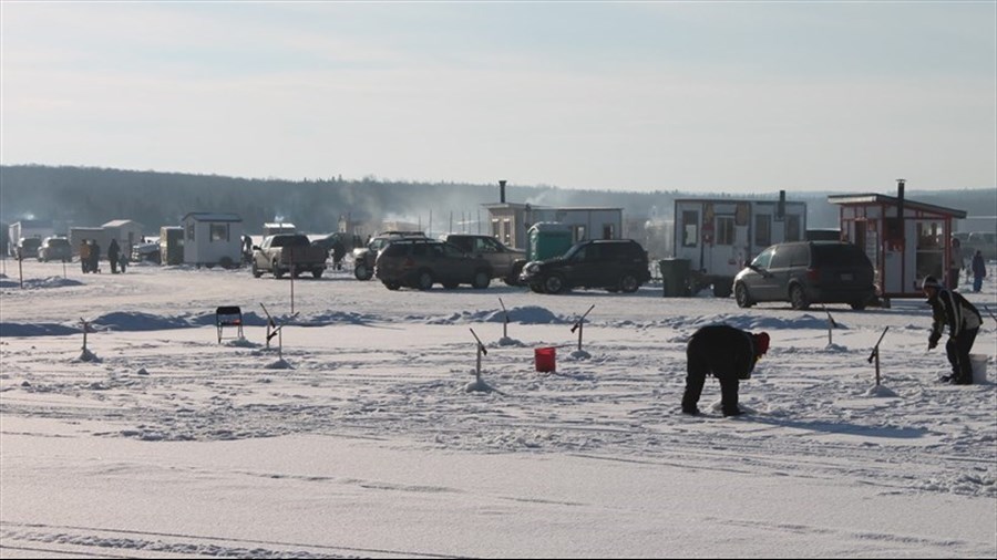 Ouverture de la pêche hivernale au lac aux Cygnes