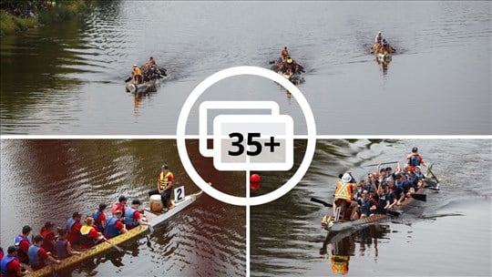 La course de bateaux-dragons a réuni 483 rameurs