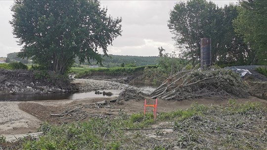 Piste cyclable: les travaux de la passerelle Calway complètement arrêtés
