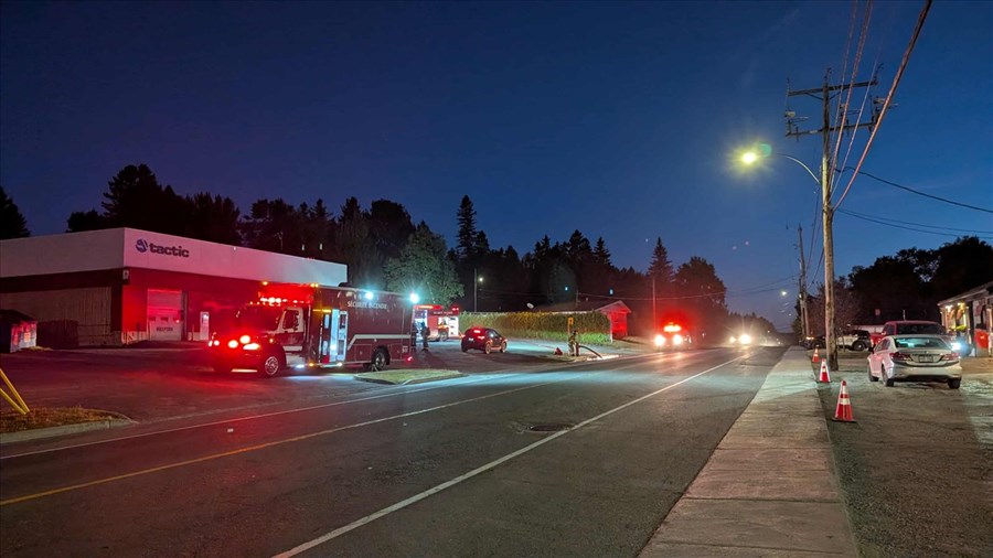 Les pompiers en intervention chez SI Tactic
